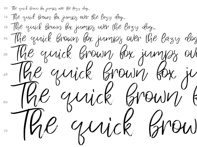 Jandys Dua font waterfall
